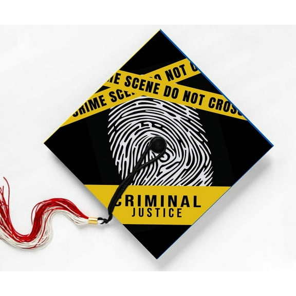 Criminal Justice, Law Student, Graduation Cap Topper Decoration, Graduation Gift