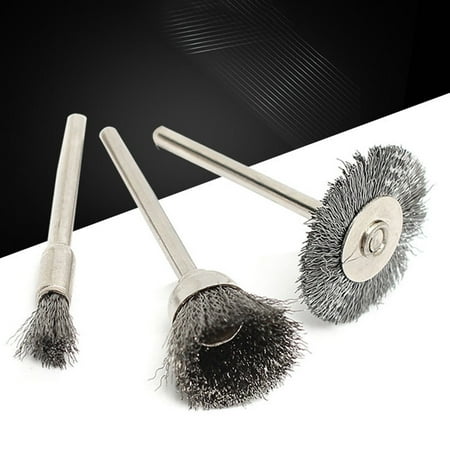 

SPRING PARK 45Pcs/Set T-type Metal Rust Remover Steel Wire Wheel Polishing Brush with Handle