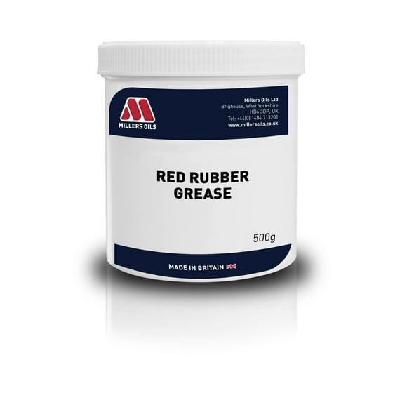 Millers Oils Red Rubber Grease, 500ml (16.9 fl oz), 500g, For Piston Seals in Brake Systems & Other Rubber Components