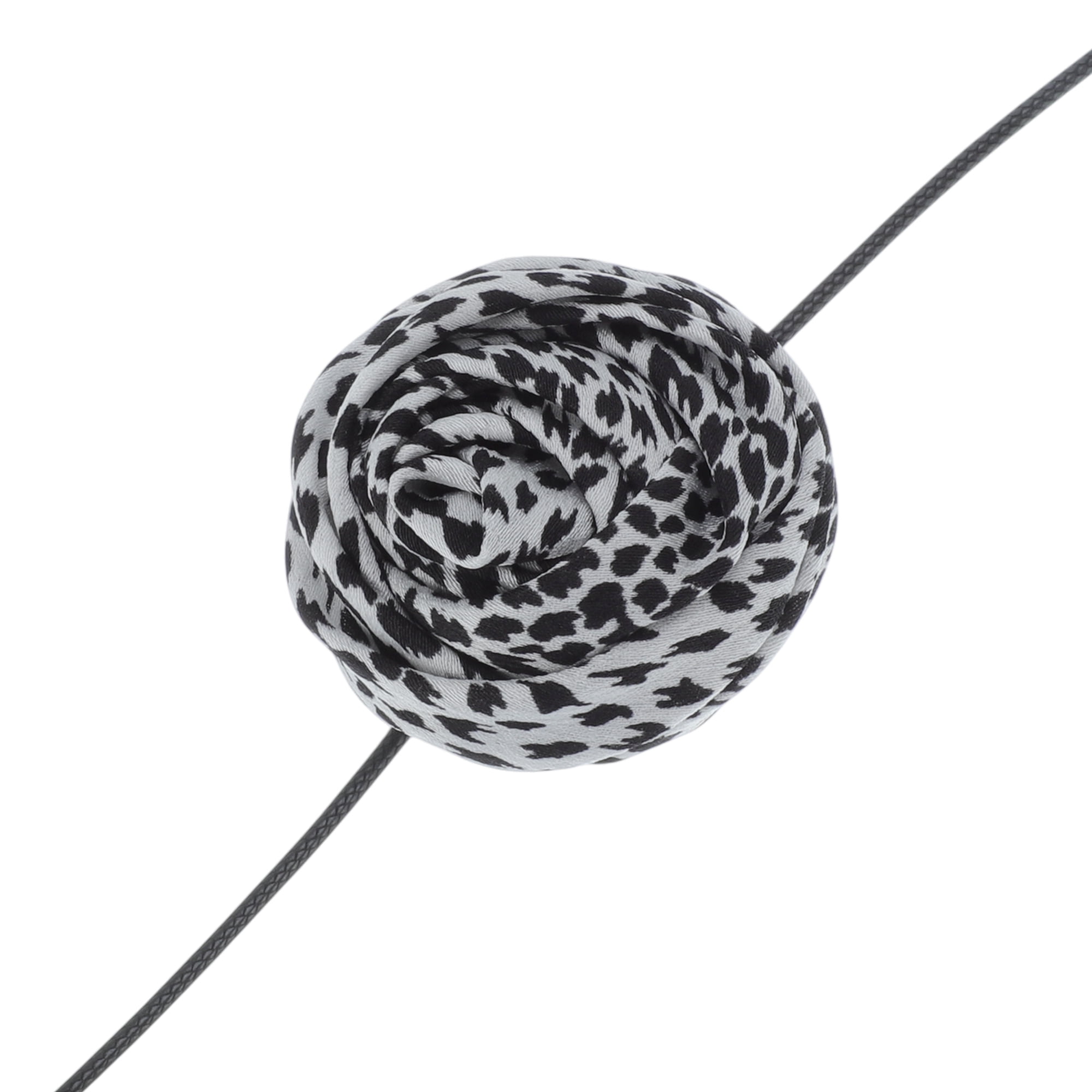 Unique Bargains Rose Choker Necklace 1Pc for Any Occasion White, Black