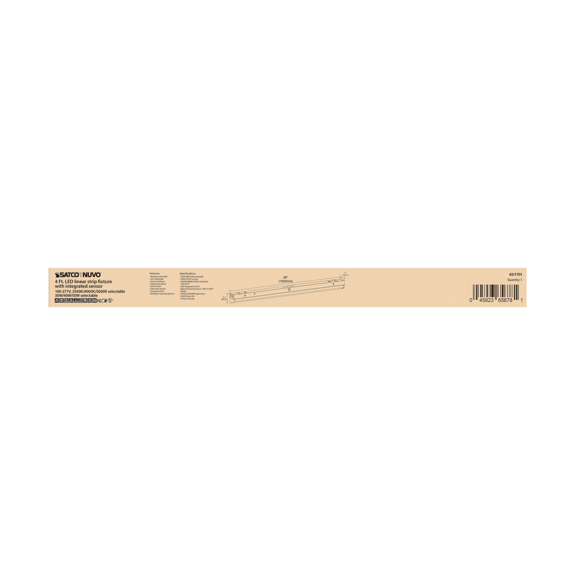 Colorquick - Light White Steel Under Cabinet Light