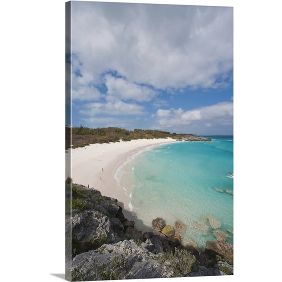 Great BIG Canvas | Michael DeFreitas Premium Thick-Wrap Canvas entitled Horseshoe Bay beach, Bermuda