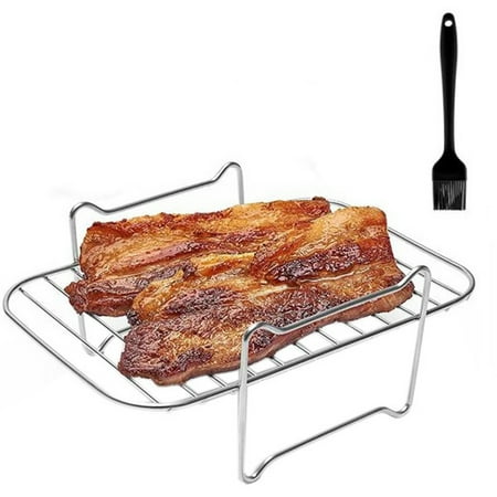 

Air Fryer Rack for Double Basket Air Fryers Air Fryer Accessories Compatible for Ninja Foodi DZ201/401