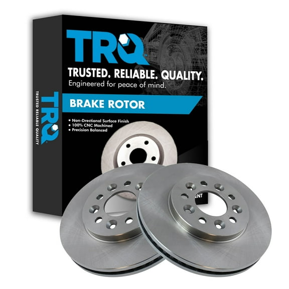 TRQ Front Brake Rotors Set Vented Fits Select 2004-2007 Ford Freestar Mercury Monterey