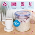 thumbnail image 2 of Set de recipientes BubbleWally Overnight Oats, 4 unidades, 500 ml, 2 of 7