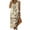 Beige, variant on TIHLMK Womens Dresses Fashion Women Summer Casual Sleeveless V-Neck Printing Long Dress
