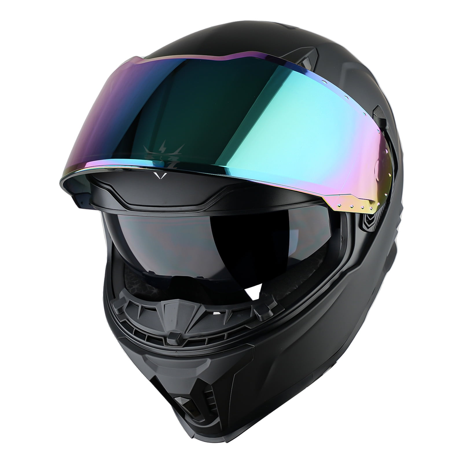 1Storm Motorcycle Full Face Helmet Men and Women DOT Approved with one  Extra Clear Shield: KT828 Matt Black - Walmart.com