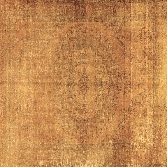 Ahgly Company Indoor Square Persian Brown Traditional Area Rugs, 5' Square
