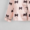 thumbnail image 5 of Paguaki Satin Pajamas Big Girls Silk Button down Long Sleeve Shirts Tops & Pants Pjs 2PCS Sleepwear Size 8-12, 5 of 5