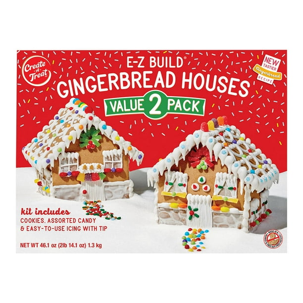 CreateATreat Easy Build Gingerbread Houses, 2 pk.