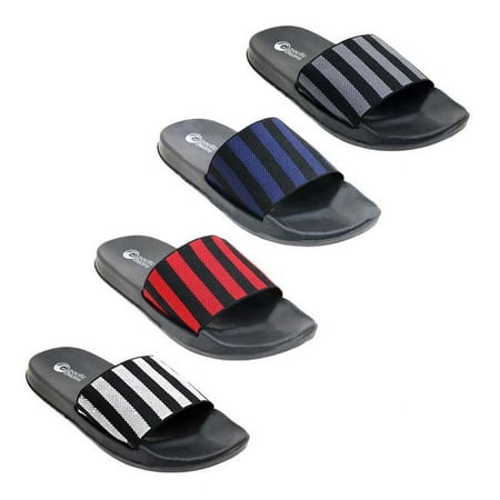 

Mens Knit Slides Assorted Color - Size 7-12 - Pack of 48