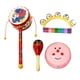 thumbnail image 5 of Juego de instrumentos musicales de percusión de madera, juguete de desarrollo de coordinación mano-ojo, juguetes musicales Montessori para fiesta, 4 U Estilo A, 5 of 9