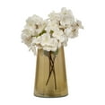 thumbnail image 6 of Elegant Tapered Glass Vase with Sleek Finish for Living Room Decor - Elegant Sculpted Flower Table Accent for Bedroom - Modern Home Ceramic Display for House Office Room - 8", Gold & Metallic, 6 of 13