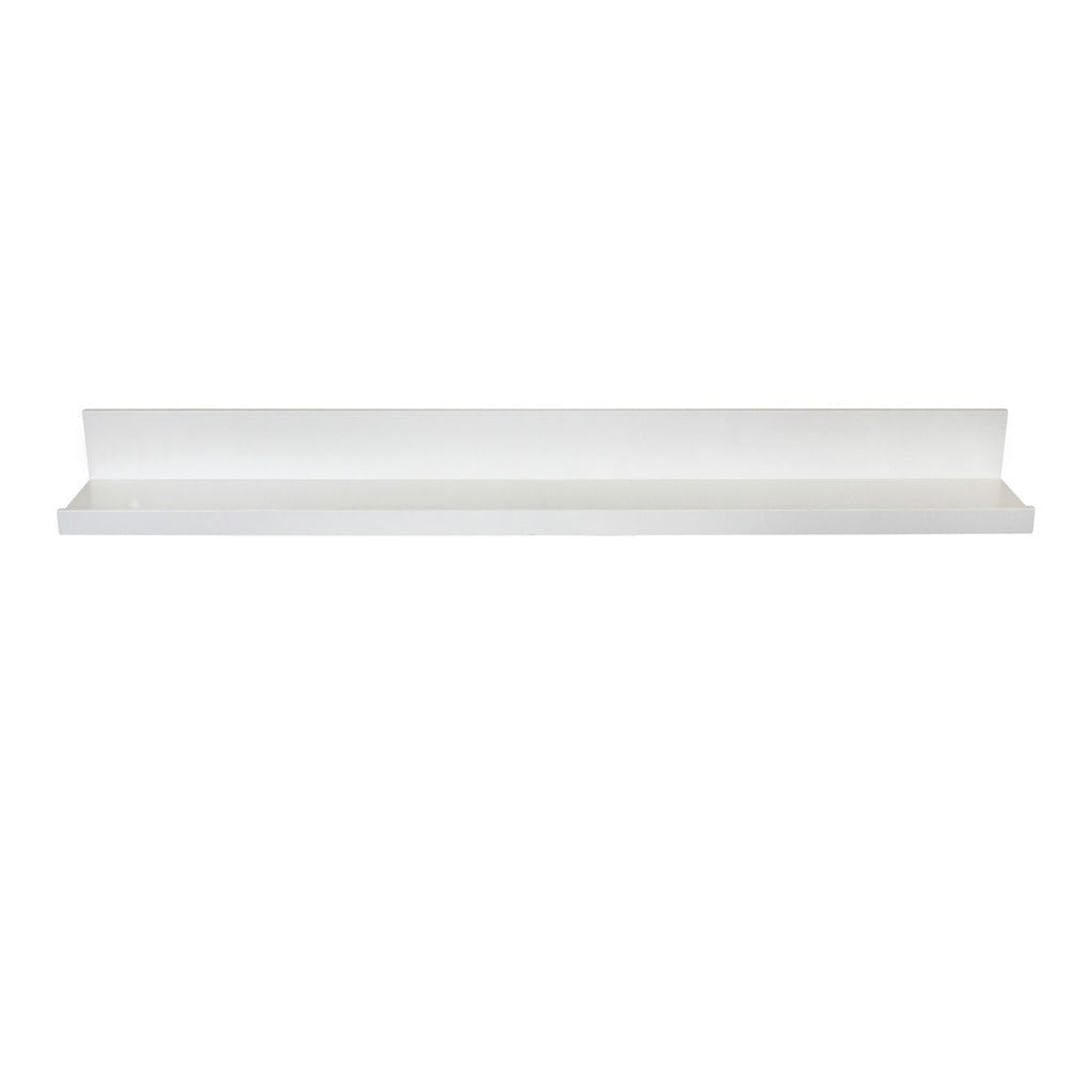 InPlace Shelves Rectangle Wood Modern Wall Mounted Picture Ledge Shelf, One, 35.4Wx4.5Dx3.5H, White