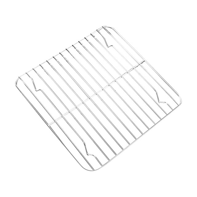 Lubelski Anti-deformed Baking Pan Unbreakable Stainless Steel Smooth Edges Square Food Plate Household Supplies