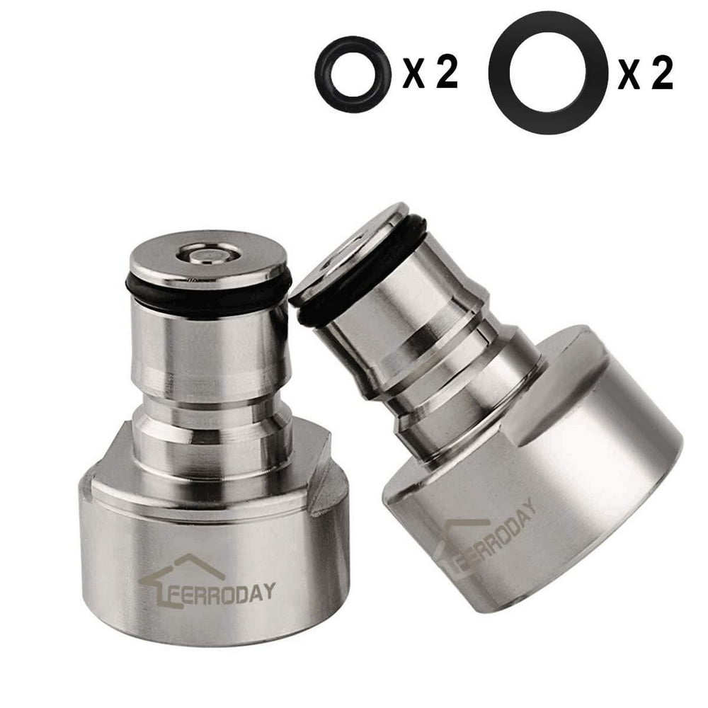 FERRODAY Ball Lock Keg Coupler Adapter Sankey to Ball Lock Quick