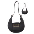 thumbnail image 2 of Mini Women Handbag Adjustable Strap Magnetic Buckle Stylish Portable Mini Women Handheld Shoulder Bag for Daily Party Black Free Size, 2 of 8