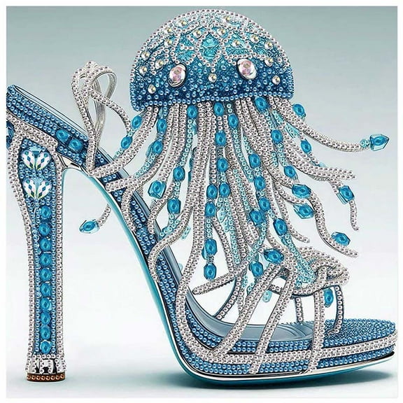 5D DIY Diamond Painting Kit Dream High Heel Creative Handicraft Artwork for Home Wall Decor, Birthday or Christmas Gift