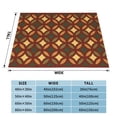 thumbnail image 4 of XMXT Flannel Throw Blanket for Couch, Indonesian Decorative Tattoos Bed Sofa Decor Blankets for Home Bedroom, 50 x 40 inches, 4 of 9
