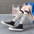 thumbnail image 3 of Lsque Summer Printed Crew Socks Men's Women's LightWeight Thin Casual Calf Socks ,Knee High Socks,Cotton Socks, 3 of 9