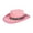 Pink, variant on Playful Cow Pattern Children's Western Hat Adjustable Cozy Construction Party Essentials 7 Color Options