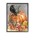 thumbnail image 2 of Stupell Industries Autumn Crow Pumpkin Botanicals Holiday Painting Black Framed Art Print Wall Art, 2 of 5