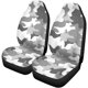 thumbnail image 1 of ABPHQTO Juego de 2 fundas para asientos de coche Camuflaje gris Universal Auto Asientos delanteros Protector para coche, SUV Sedan, Camión, 1 of 4