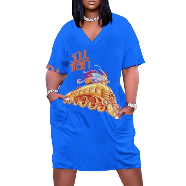 Vestido holgado con bolsillo y camiseta esencial con el logotipo del alma, vestido de fiesta de noche para mujer, verano 2025, elegante y chic para mujer