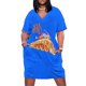 thumbnail image 1 of Vestido holgado con bolsillo y camiseta esencial con el logotipo del alma, vestido de fiesta de noche para mujer, verano 2025, elegante y chic para mujer, 1 of 6