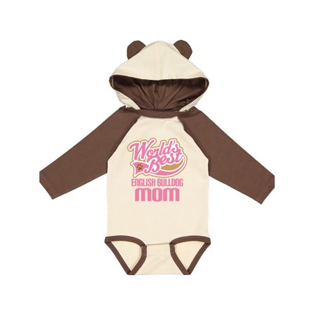 

Inktastic English Bulldog Mom (Dog Breed) Gift Baby Girl Long Sleeve Bodysuit
