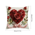 thumbnail image 3 of 18x18in Valentine Pillow Case Valentine Decoration, Valentine's Day Pillow Covers, Valentine’s Day Decorations, Valentines Day Home Decor Pillow Cover, 3 of 6