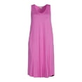 thumbnail image 2 of Terra & Sky Women's Plus Size Swing Tank Dress, 2 of 6