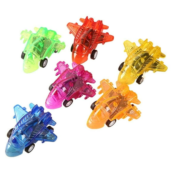 LULULION 5Pcs Airplane Toys Inertia Plane PP for Collection and Playtime in Mixed Styles