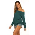 thumbnail image 4 of Blusa Halife - Camiseta de manga larga para mujer, color verde, talla S, 4 of 6