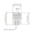 thumbnail image 2 of 50Pcs #6-32 Brass Threaded Heat Set Inserts Kit for 3D Printing Screws Metal Brass Threaded Thermoset Screw Inserts ​, 2 of 9