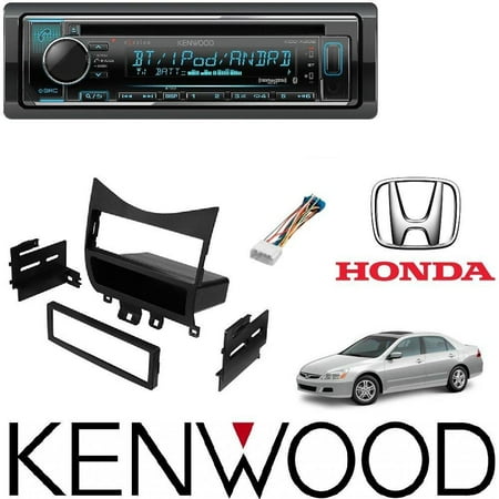 Iphone Stereo For Car Kenwood eXcelon CD Receiver w/Bluetooth Front USB SiriusXM Ready Spotify, Pandora for iPhone or Android phones, Honda Car Radio Stereo CD Player Dash Install Mounting Trim Bezel Panel Kit ()