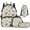 Cowboy Hat Bow, variant on Binienty Dripping Donut Baseball Kids Backpack Lunch Box Set For Grade Students Girls 4-In-1 Lightweight Bookbag Lunchbag Pen Pouch Back To School Gifts For Kids
