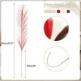 thumbnail image 2 of Uxcell 30 Pcs Faux Pampas Grass 52cm/20.5" Artificial Fake Dried Pampas Grass Decor with Stem for Floor Vase Filler, Home Decoration, Milk White/Dark Brown/Red, 2 of 7