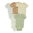 thumbnail image 2 of Baby Boy Carter's 5-Pack Short Sleeve Animals Bodysuits Color: Multi Size: 18 MONTHS, 2 of 3