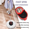 thumbnail image 6 of PULNDA Spin Mop and Bucket System, Upgraded Mop Bucket on Wheels, Mop and Bucket with Wringer Set, Mops for Floor Cleaning, 3pcs Microfiber Mop Heads, 61" Extended Mop Rod, Black & Red, 6 of 11