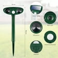 thumbnail image 2 of KingFurt 2 Pack Solar Animal Repeller,Ultrasonic Animal Repellent Outdoor with Motion Sensor Flashing Light Waterproof Animal Deterrent, 2 of 12