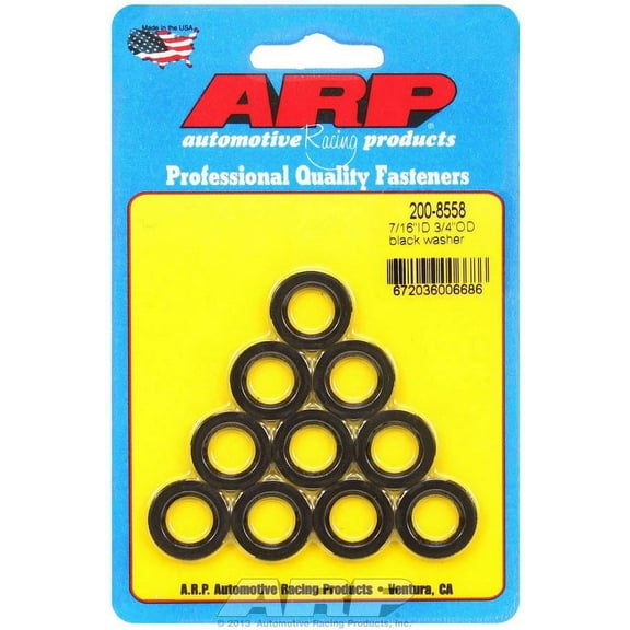 ARP INC. 200-8558 7/16 ID 3/4 OD BLACK WASHERS