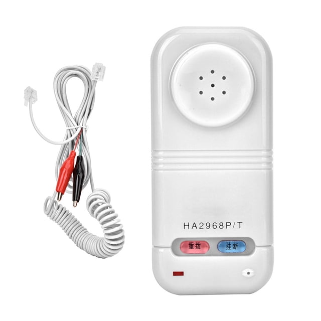 Probador de cable de línea telefónica Herramienta de fibra óptica DTMF Identificador de llamadas Máquina de búsqueda de detección automática (blanco)