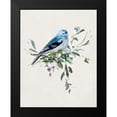 thumbnail image 2 of Swatland, Sally 12x14 Black Modern Framed Museum Art Print Titled - Bluebird Happy I, 2 of 5