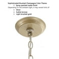 thumbnail image 4 of The Lighting Store Aurelia 3-light Light Gold with Bronze Metal Cage Drum Pendant Chandelier, 4 of 5