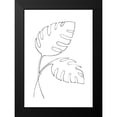 thumbnail image 2 of 1x Studio II 11x14 Black Modern Framed Museum Art Print Titled - Monstera Lines, 2 of 5