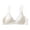 White bra for women, variant on Bralettes For Women Wireless Seamless Delta Cup Bra Thin Adjustable Strap Light Breathable Comfortable Bra Solid Color Daily Casual Leisure Wear