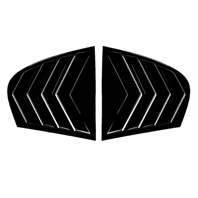 Car Rear Window Shutter Cover Trim Window Louver Side Vent Trim for 5 Series E60 2004-2010