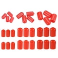 thumbnail image 1 of Unique Bargains Round End Caps Rubber Cover 30pcs 9/32' 3/8' 1/2' Red Screw Protector for Screw Bolt Pipe, 1 of 5