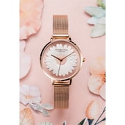 Victoria Hyde Woman Watch 3D sculpture 32mm Rose Gold, Daisy